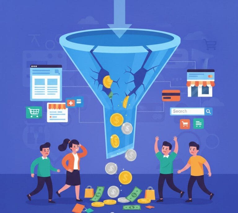 ecommerce funnel leaking
