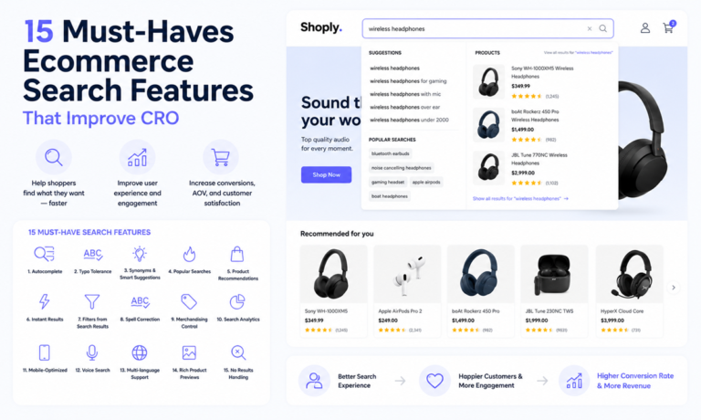 15 Must-Haves Ecommerce Search Features That Improve CRO