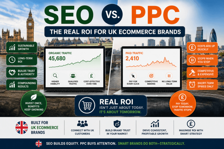 SEO vs. PPC: The Real ROI for UK Ecommerce Brands