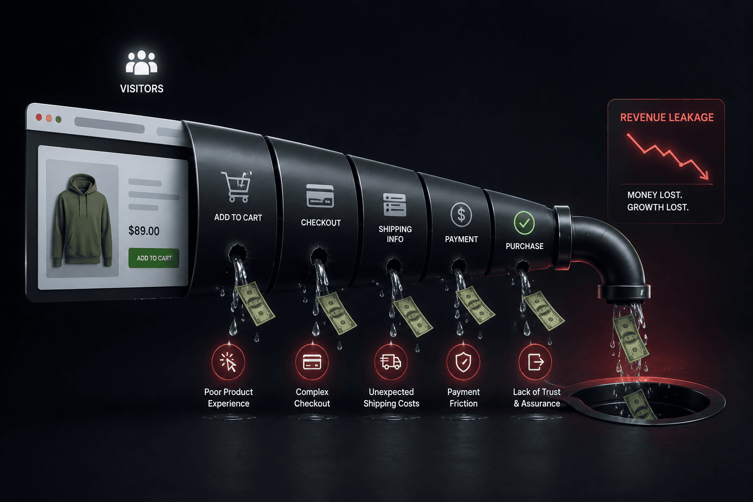 Revenue Leakage in Ecommerce: Where Stores Actually Lose Money